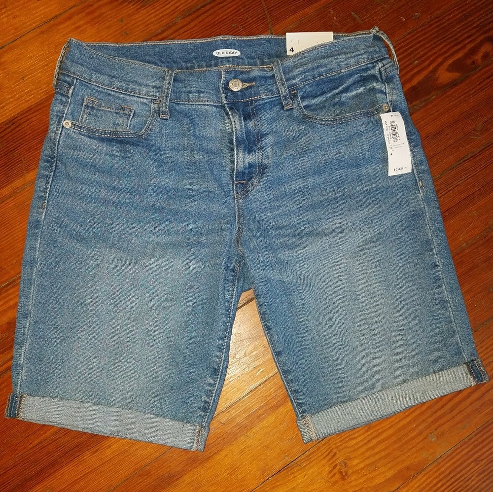 NWT Denim Bermuda Shorts Old Navy